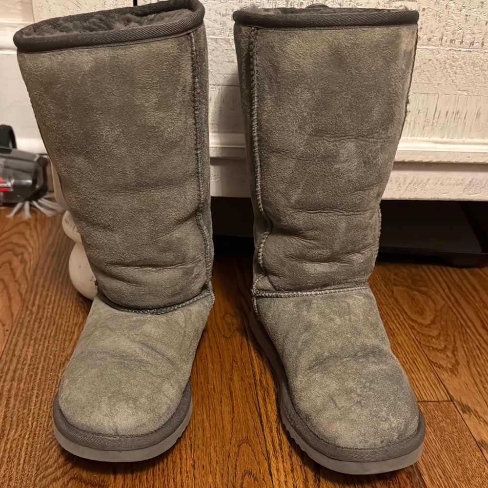 UGG Charcoal Suede Boots